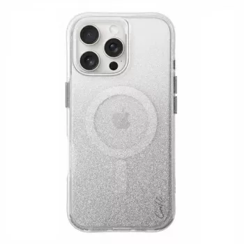UNIQ Coehl Lumino Magnetic Charging Case do iPhone 16 Pro Max 6.9, Sparkling Silver