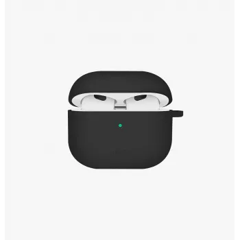 UNIQ Nexo Case for AirPods 4 with Ear Hooks Silicone Black