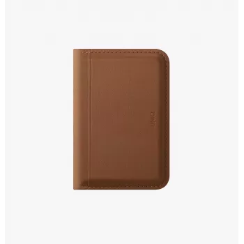 UNIQ Lyden DS Magnetic Wallet z ochroną RFID i stojakiem na telefon - Karmel