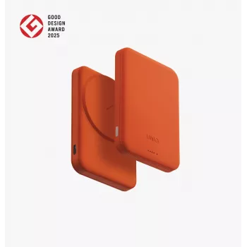 UNIQ Lyden Lexa Magnetyczny Power Bank 5000mAh PD USB-C MagSafe Żółty