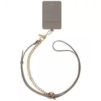 UNIQ Coehl Caryne 3-in-1 Universal Phone Lanyard z Portfelem na Karty - Pebble