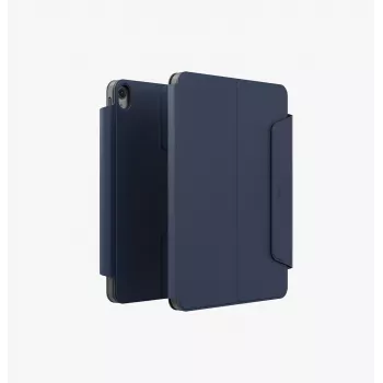 UNIQ Rovus Snapmount Magnetyczne Obrotowe Odpinane Etui do iPad 11 A16 (2025) / iPad 10.9 10. generacji (2022) Granatowy