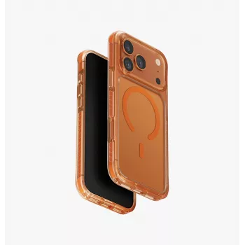 Etui UNIQ Combat Case dla iPhone 17 Pro Max, ładowanie MagClick, pomarańczowy