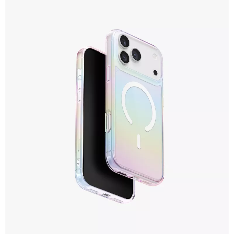 UNIQ Iridescia Case do Apple iPhone 17 Pro Max Magclick Ładowanie Midnight Quartz