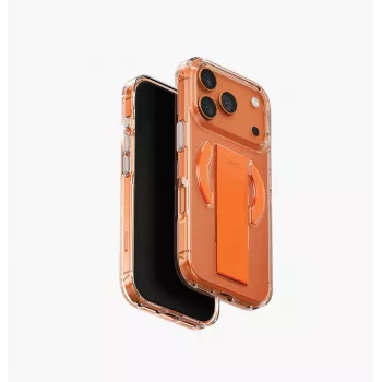 UNIQ Heldro Air MagClick etui ładujące dla iPhone 17 Pro, pomarańczowy