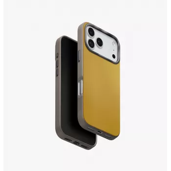 Etui UNIQ Lyden DS do iPhone 17 Pro MagClick Ładowanie Żółto-Szare