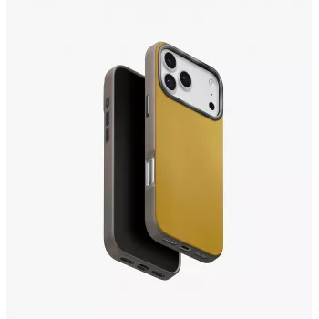 UNIQ Lyden DS Case do iPhone 17 Pro Max MagClick Ładowanie Żółty/Szary