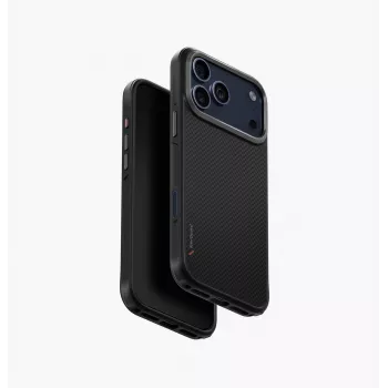 UNIQ Keva Case dla iPhone 17 Pro Max MagClick Ładowanie Czarny