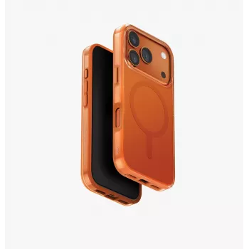 Etui UNIQ Clario do iPhone 17 Pro Magclick Ładowanie Pomarańczowy