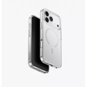 Etui UNIQ Clario do iPhone 15 Pro Max z ładowaniem Magclick, przezroczyste
