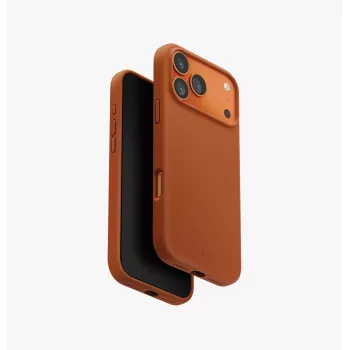 UNIQ Lino MagClick Charging Case do iPhone 15 Pro Max, Liquid Silicone, Pomarańczowy