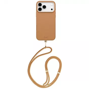Etui UNIQ Coehl Mirelle do iPhone 17 Pro Max, ładowanie magnetyczne, brązowe