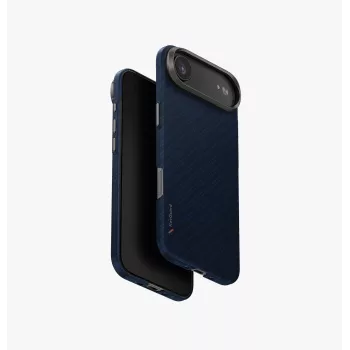 Etui UNIQ Keva EDGE do iPhone z ładowaniem AirMagclick, niebieskie