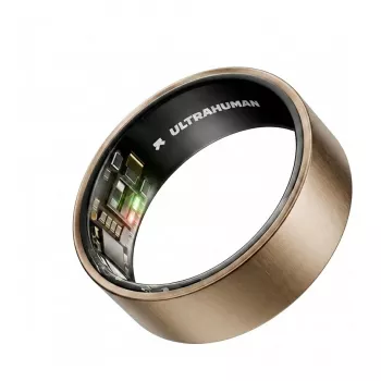 ULTRAHUMAN Ring Air - Smart Ring dla kobiet i mężczyzn - Monitorowanie snu i aktywności - Pulsometr - Smart Ring z surowego tytanu rozmiar 12