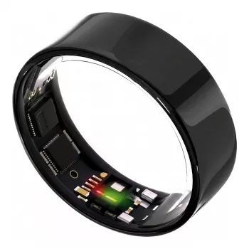 ULTRAHUMAN Ring Air - Smart Ring dla mężczyzn i kobiet - Monitorowanie snu i aktywności - Pulsometr - Smart Ring Aster Black Rozmiar 11