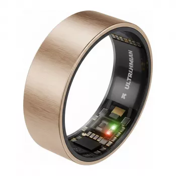 ULTRAHUMAN Ring Air - Smart Ring dla kobiet i mężczyzn - Monitorowanie snu i aktywności - Tętno - Smart Ring Rose Gold Rozmiar 11