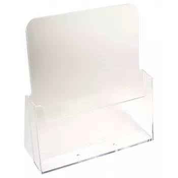 Exacompta A4 stojak ladowy z 1 kieszenią, polistyren, przezroczysty, 85 x 235 x 247 mm (74058D)