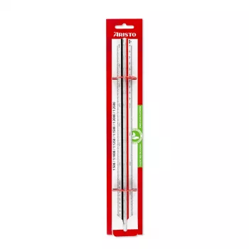 ARISTO Triangular Scale Ruler C, White (AR23705EB)