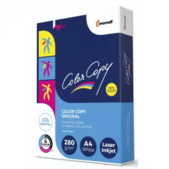 MONDI COLOR COPY Color Copy Millbrand A4 280 gsm 150 arkuszy biel jasna satynowany papier do druku cyfrowego premium