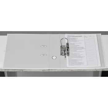 Donau Elektronik Klassik Segregator Łukowy Biały Karton 7,5 cm DIN A4
