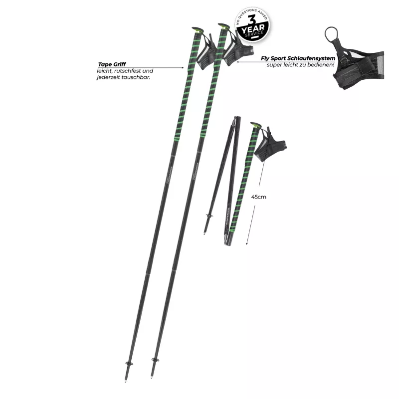 Komperdell FXP Composite Trail 115 cm Running Poles