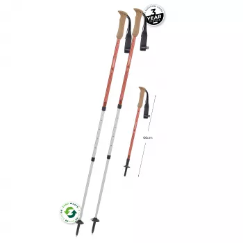 Komperdell Highlander Zero Kijki Trekkingowe - Burnt Orange (Para)