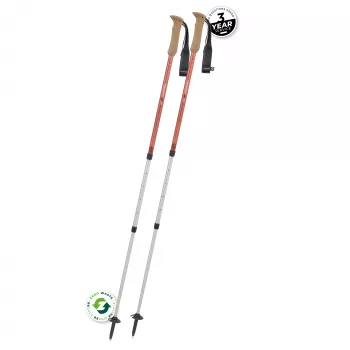 Komperdell Highlander Zero Kijki Trekkingowe - Burnt Orange (Para)