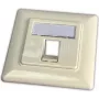Wirewin Keystone Outlet Box na 1 moduł, podtynkowy, kompatybilny z programami łączników, RAL9010 Biel czysta (WKS OUTLET 1)