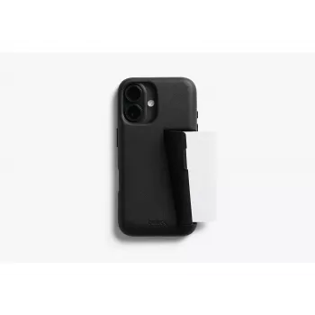 Bellroy Leather Card Case do iPhone 16, Czarny