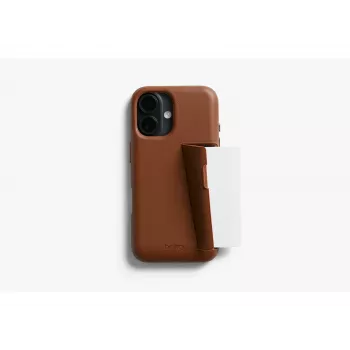 Bellroy Leather Card Case do iPhone 16 Plus, Brązowy