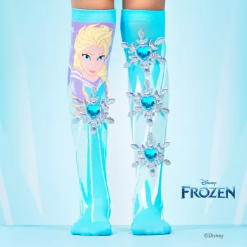 MADMIA Skarpetki za kolano dla dzieci Frozen Elsa 3D Print - 1 para