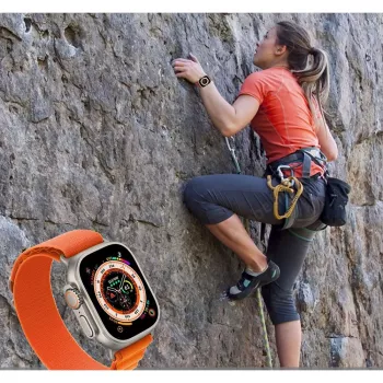 Tech-Protect Nylon Pro Sport Loop do Apple Watch 4 / 5 / 6 / 7 / 8 / SE / Ultra (42 / 44 / 45 / 49mm) Pomarańczowy