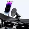 TECH-PROTECT MM15W-V1 Magnetyczny uchwyt samochodowy MagSafe na deskę rozdzielczą i nawiew 15W Czarny