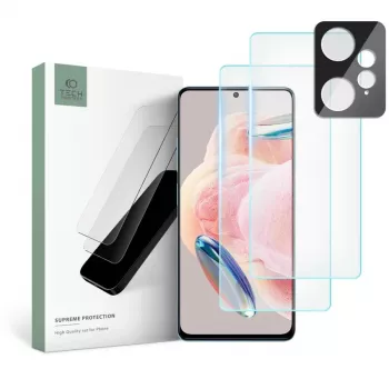 TECH-PROTECT Tempered Glass + Camera Lens Supreme Set do Xiaomi Redmi Note 12 LTE