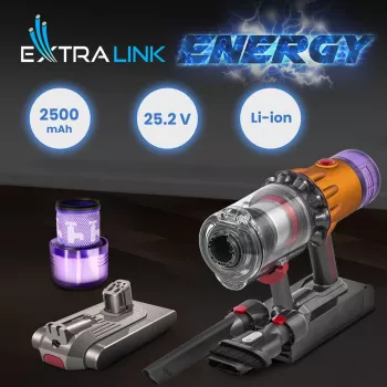 Zestaw baterii zamiennej Extralink do Dyson V12 25.2V 2500mAh + filtr