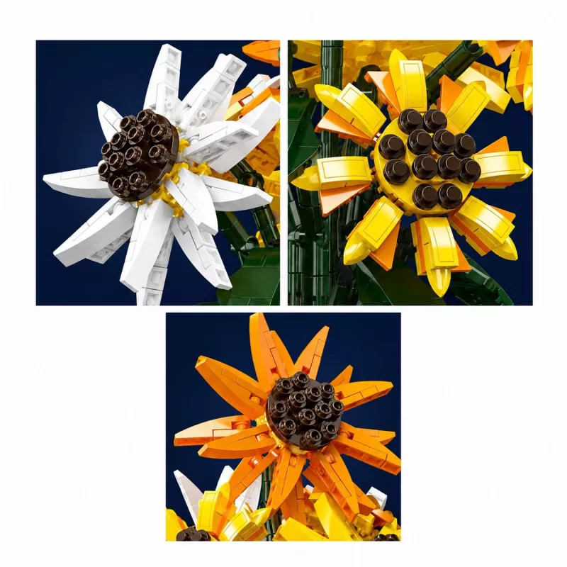 Mould King Sunflower Potted 24111 Building Block Set (854 Pieces)