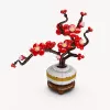 Mould King Plum Blossom Botanical 24120 Building Block Set (393 Pieces)