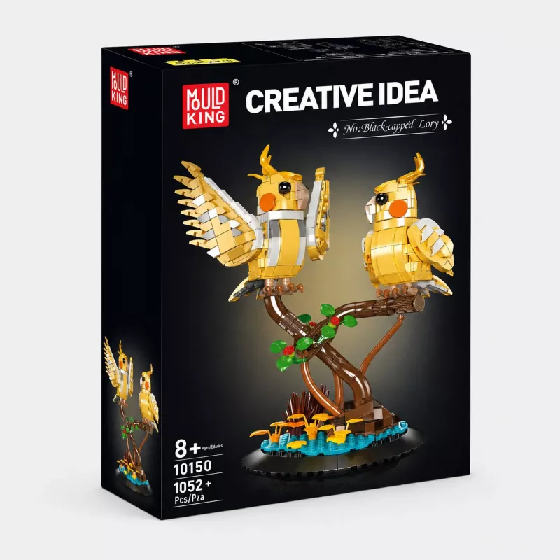 MOULD KING 10150 Black-Capped Lory Building Set | 1,052 Pieces