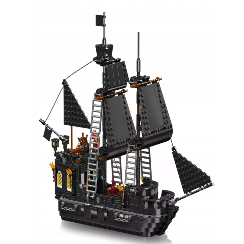 MOULD KING Black Pearl Pirate Ship Building Set 10195 - 932 Pieces