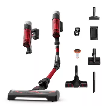 ROWENTA X-Force Flex 9.60 Complete RH2099 Odkurzacz bezprzewodowy Stick, Czarny/Czerwony