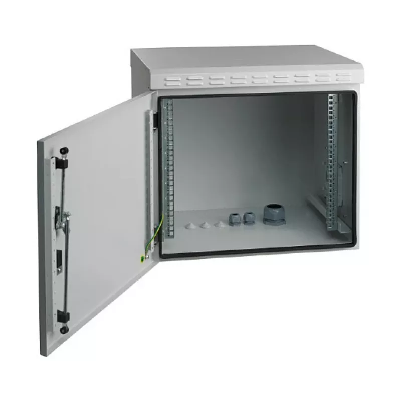 EFB-Elektronik 19 inch Szafa ścienna IP55, 12U, drzwi stalowe, głębokość 450 mm, RAL 7035