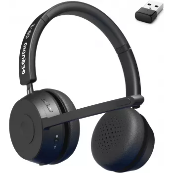 GEQUDIO Bluetooth Headset GB-2 z Ładowarką - Zestaw słuchawkowy