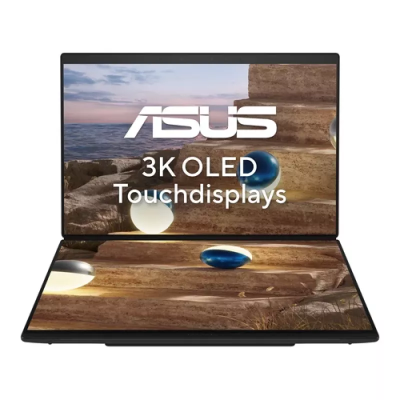 Laptop 2 w 1 ASUS Zenbook Duo UX8407AA-SN262W, 14 cali 3K OLED dotykowy 144Hz, Intel Core Ultra 9 386H, 32GB LPDDR5x, 1TB SSD, Windows 11 Home