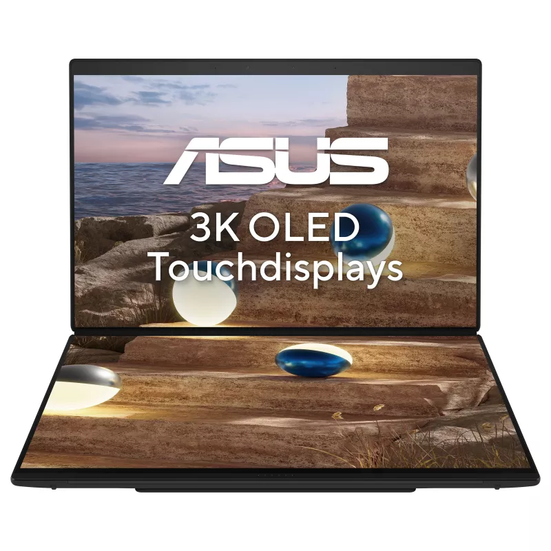Laptop 2 w 1 ASUS Zenbook Duo UX8407AA-SN262W, 14 cali 3K OLED dotykowy 144Hz, Intel Core Ultra 9 386H, 32GB LPDDR5x, 1TB SSD, Windows 11 Home