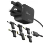 J5CREATE 67W GaN PD USB-C Mini Charger UK Plug z 6 złączami DC
