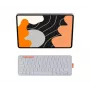Logitech Flip Folio Keyboard Case dla Apple 13-calowego iPada Air (M2, M3) – Pale Gray – układ QWERTZ (niemiecki)