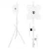Maclean TV Floor Stand/Mount, 27-55 inch, max. VESA 200x200, max. 60 kg, White, MC-181 W