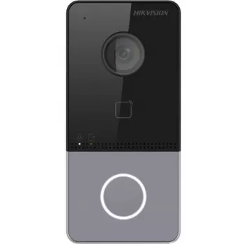 Hikvision DS-KV6113-PE1(C) Wideodomofon z kamerą 2 MP, PoE, czytnikiem Mifare, IP65, IK08, czarny