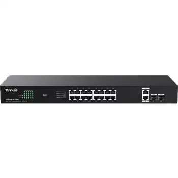 Tenda TEG1120P-16-250W Niezarządzalny przełącznik PoE+ 18-portowy Gigabit 2 SFP 250W
