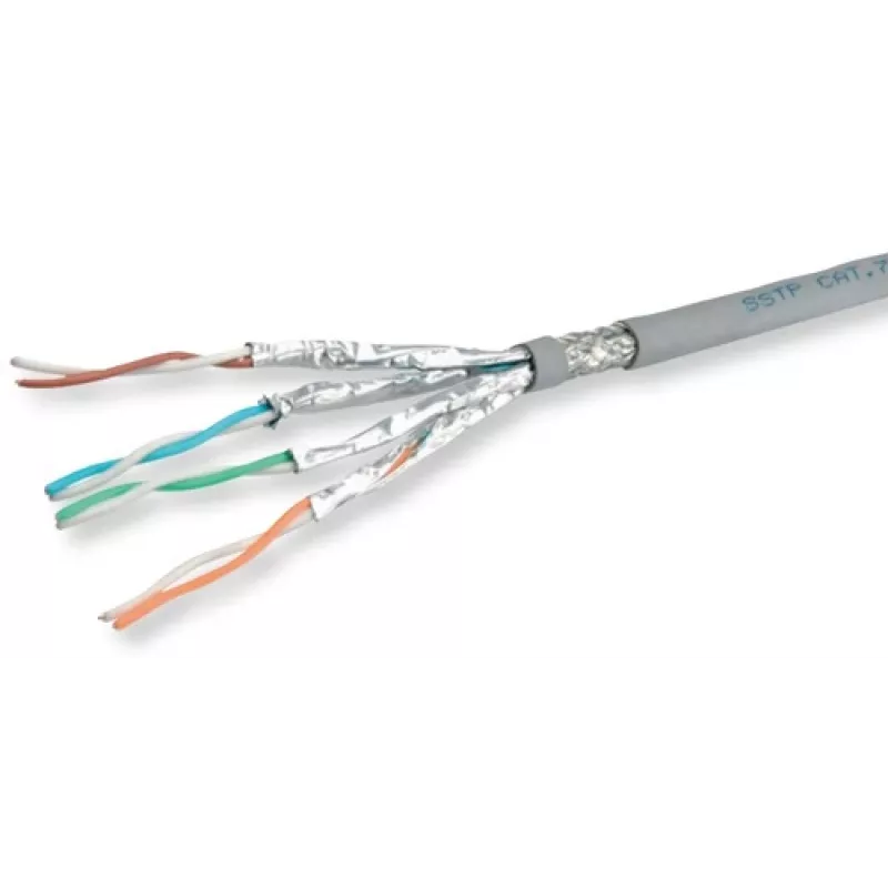 ROLINE S/FTP Cat.6A (Class EA) LSOH Solid Wire Bulk Cable, 100 m, Grey